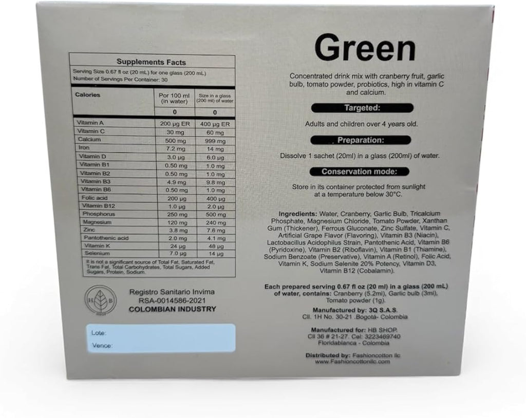 Green Probiotic with Acidophilus &amp Lactis Daily Digestive Health Supplement Immune Support Blend