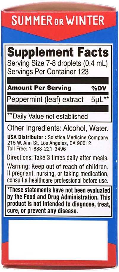 Ricqles Peppermint Oil Dietary Supplement (Supports Healthy Digestion Intestinal Comfort) (1.69 fl. oz) (3 Bottles)