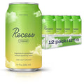 Recess Mood Lime Citrus Functional Sparkling Water Magnesium &amp Adaptogen Infused Sparkling Water 12 Fluid Ounce (Pack of 12)