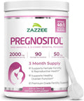 Zazzee PREGNOSITOL Powder 3 Month Supply Myo-Inositol and D-Chiro-Inositol 40:1 Fertility Blend Free Scoop for Exact Dosage Premium Balanced Formula 90 Servings Vegan All-Natural and Non-GMO