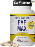 Eye Vitamins Supplement for Adults – Supports Macular Health Retina Clarity &amp Blue Light Protection – Lutein Zeaxanthin Lycopene &amp Zinc – Antioxidant Vision Formula – 60 Capsules