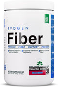 Evogen Fiber - Premium Fiber Powder Supplement | No Bloat Constipation &amp Gut Health Support | Natural Mixed Berry | 30 Servings