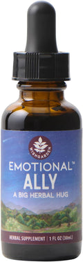 WishGarden Herbs Emotional Ally - Mood Support Tincture with St. John's Wort Passionflower &amp Scullcap - Stress Relief Supplement - Organic Liquid Herbal Extract 1oz