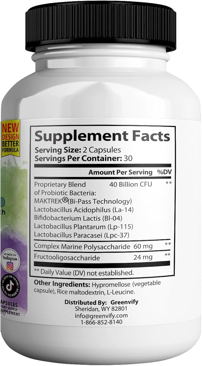 Ultra Healthy Teeth Max Probiotic Supplement 40 Billion CFU 60 Capsules Advanced Oral Health Formula (5)