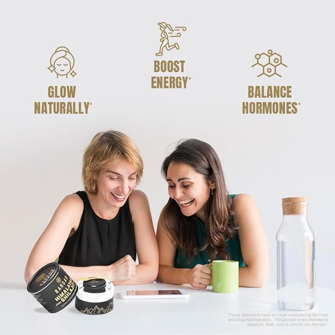 Bargad Himalayan Shilajit Resin for Women | 100% Pure Gold Grade &amp Lab Tested | Boosts Energy Immunity &amp Vitality with Fulvic Acid &amp 85+ Minerals | 30g of Premium Wellness