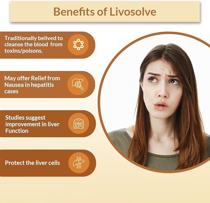 Biogetica Livosolve Herbal Supplement for Liver Care - Total Liver Support Cleanse &amp Detox Protects Cells &amp Enzymes - 100% Vegan Non-GMO - 80 Tablets