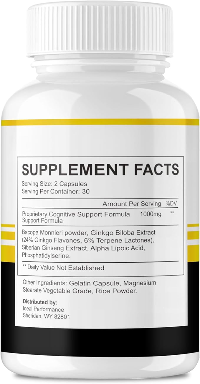 IDEAL PERFORMANCE Mind Boost Capsules MindBoost Pills Reviews (3 Pack)