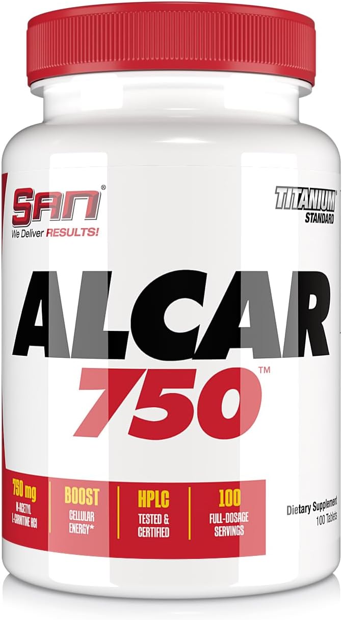 Alcar 750 - Pure Acetyl L-Carnitine for Energy Focus and Fat Metabolism 100 Servings