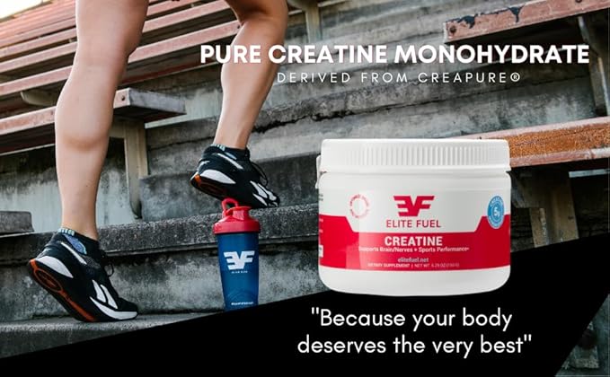 EF Elite Fuel Creatine Monohydrate Powder 5g Creapure Per Serving 30 Servings 5.29 oz