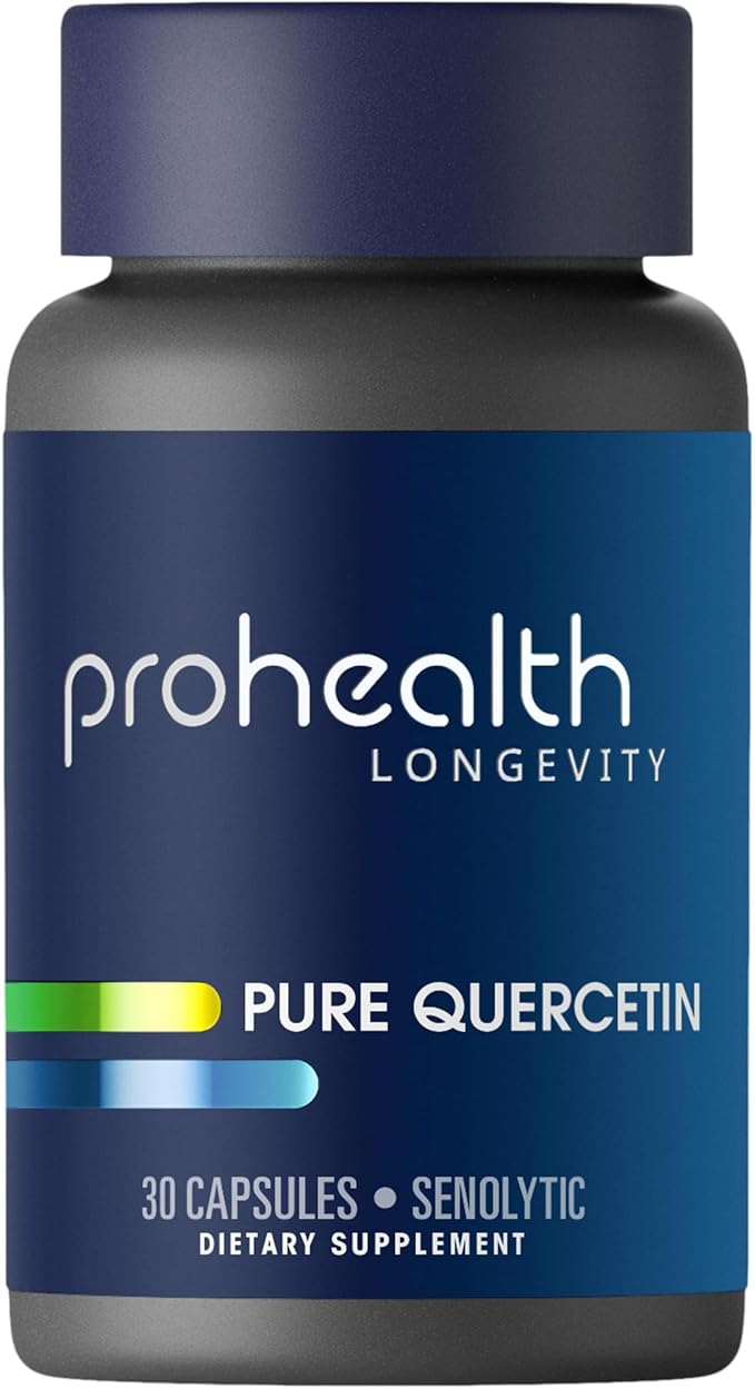 ProHealth Pure Quercetin 500 mg 30 Capsules Doctor Formulated Triple Lab Tested and GMP Manufactured 30 Servings