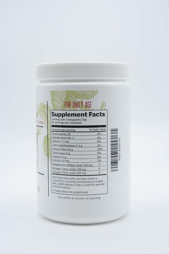 Berry Beautiful Meeker Red Raspberry Seed Powder - Natural Source of Ellagic Acid and Fiber - Locally Milled from US-Grown Raspberry Seeds - 1 lb / 454 g