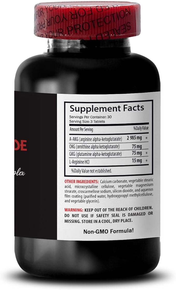 Nitric oxide flow - NITRIC OXIDE BOOSTER - AAKG L-arginine-alpha-ketoglutarate Exercise endurance Fitness support Energy boost Strength training Exercise support 2 Bottle 180 Tablets