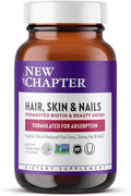 New Chapter Hair Skin &amp Nails Vitamins with Fermented Biotin+astaxanthin Vegetarian Capsule 30 Count (Pack of 1)