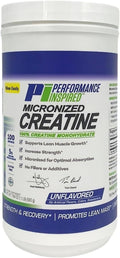 Performance Inspired Nutrition Micronized Creatine Monohydrate – 100% Pure Unflavored No Fillers – Supports Muscle Growth &amp Recovery – 1.1 lb