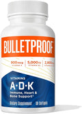 Bulletproof Vitamins A-D-K Softgels 30 Count Supplement for Heart Bone Health and Immune Support