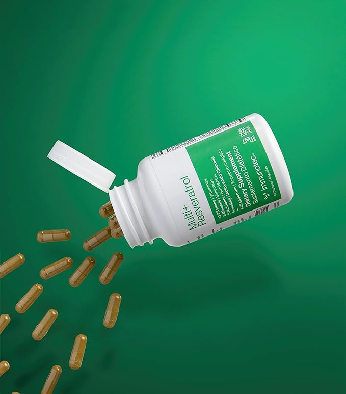 Immunotec - Multi+ Resveratrol - Full Spectrum Dietary Supplement - 13 Vitamins 5 Minerals 3 Nutrients with Chlorella
