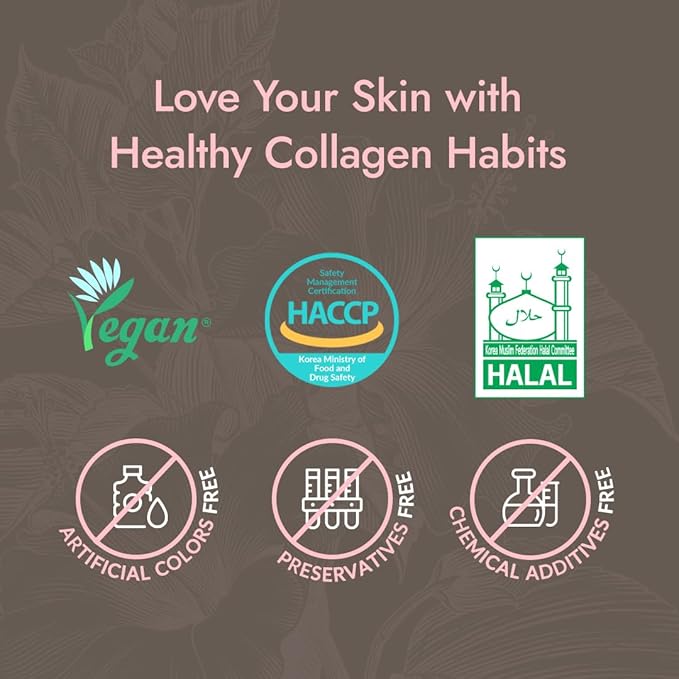 MIZON INNERSBIT Collagen Jelly 3300(14 Sticks) Vegan Korean Collagen Jelly Snack with Vitamin C Hyaluronic Acid Biotin &amp Glutathione Edible Collagen Supplement for Skin Halal Certified
