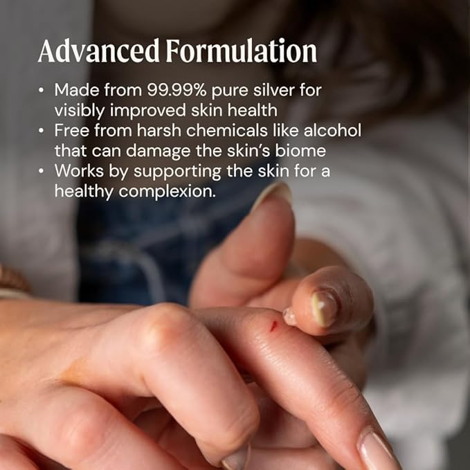 Ameo Life Extra Strength Colloidal Silver Gel 35 ppm - pH Balanced Structured Silver Gel for Healthy Skin Minor Cuts Scrapes &amp Burns - Natural Skin Care for Rejuvenation (100ml)