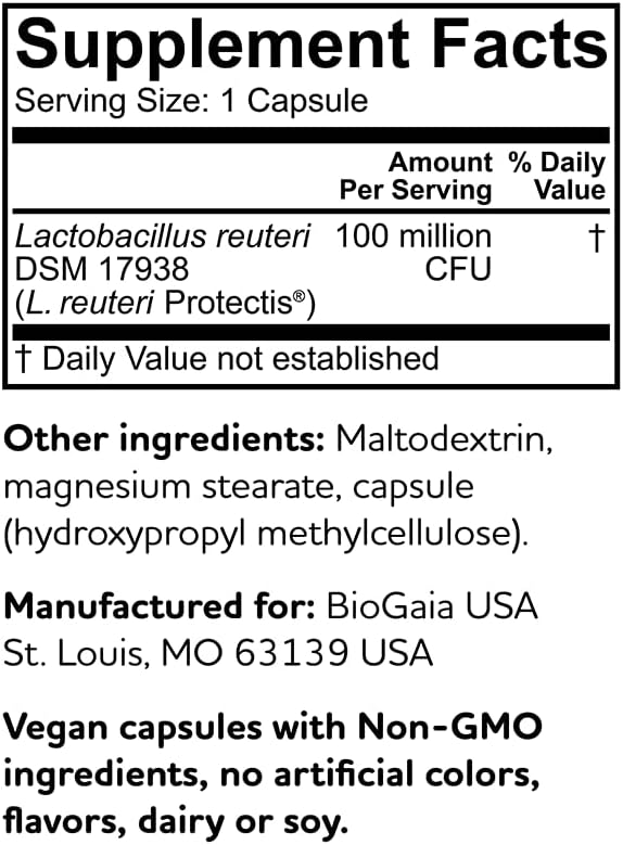 BioGaia Protectis Mum | A Prenatal Probiotic | Helpful for Mom &amp Baby | Support Baby's Developing Digestive &amp Immune Systems | Boosts Mom's Immune Defenses &amp Promotes Good Digestive Health