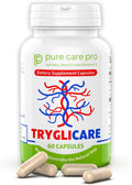 Tryglicare All-Natural Triglyceride Lowering Supplements for Maintaining Healthy Triglycerides Levels as a Daily Supplement Vegan &amp Gluten Free* (60 Capsules)