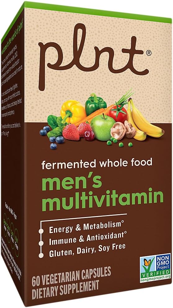 plnt Fermented Whole Food MenaTMs Multivitamin (60 Vegan Capsules)