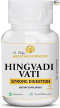 Arogyam Ayurvedm Hingvadi Vati Natural Digestion Support Supplement Vegan Gluten Free 60 Tablets