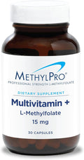 MethylPro Multivitamin + L-Methylfolate 15 mg - Supports a Healthy Mindset - Vitamins A C D3 E &amp More - Active Folate for Methylation Support &amp Biochemical Reactions - 30 Servings - 30 Caps