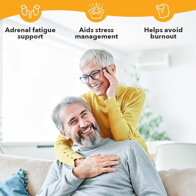LifeSeasons Adrenal-T - Adrenal Fatigue Support Supplement - Helps Lower Cortisol - Avoid Burnout - Aids Stress Management - Energizing - with Ashwagandha Adaptogens - 60 Capsules