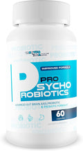 Pro Psycho Probiotics - Our Best Mood Supplement &amp Gut Brain Axis Supplement - Happy Brain Probiotics with Vitamin D - Happy Mood Pills for Women Men Psychobiotics Probiotic Mental Health Suppleme