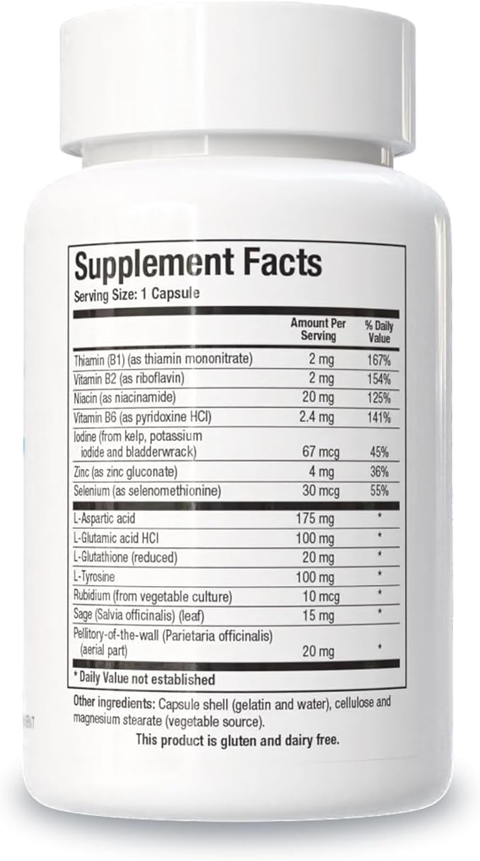 Biotics Research Meda Stim Support Endocrine Function Nutritional Support for the Thyroid Gland Healthy T3 T4 Thyroxine Levels Metabolic Health Contains Iodine Selenium Magnesium 100 Capsules