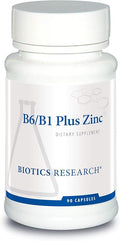 Biotics Research B6 B1 Plus Zinc Supplies Active Forms of B Vitamins 5mg of Highly bioavailable Form of zinc Aids in Activity of Over 300 Different zinc Dependent enzymes 90 Capsules