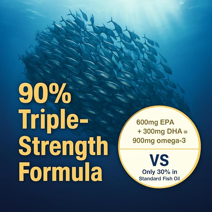 LOVITA 6-Pack Family Wellness Bundle - 3 Adult Fish Oil (120ct) &amp 3 Kid’s DHA (30ct) rTG Omega-3 &amp Lemon Flavor Brain Support