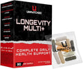 Unmatched Longevity Multi+ | Complete Daily Health Support | Methylated Vitamins &amp Minerals Omega-3s Nootropics &amp Longevity Agents | 30 Packs 30 Day Supply