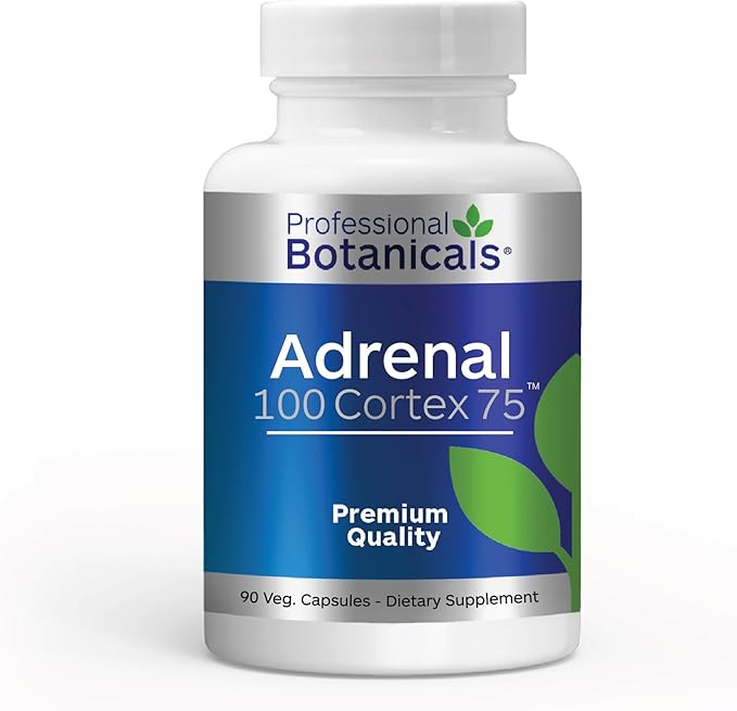 Professional Botanicals Adrenal Cortex Supplement Adrenal Health Supplement Supports Healthy Adrenal Gland Function - 90 Veg Capsules