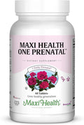 Maxi Health Prenatal Vitamins for Women – One Daily Prenatal Vitamins with Iron Folate Choline Vitamin D3 and Essential Nutrients – High Absorption prenatals Supplement – 60 Day Supply
