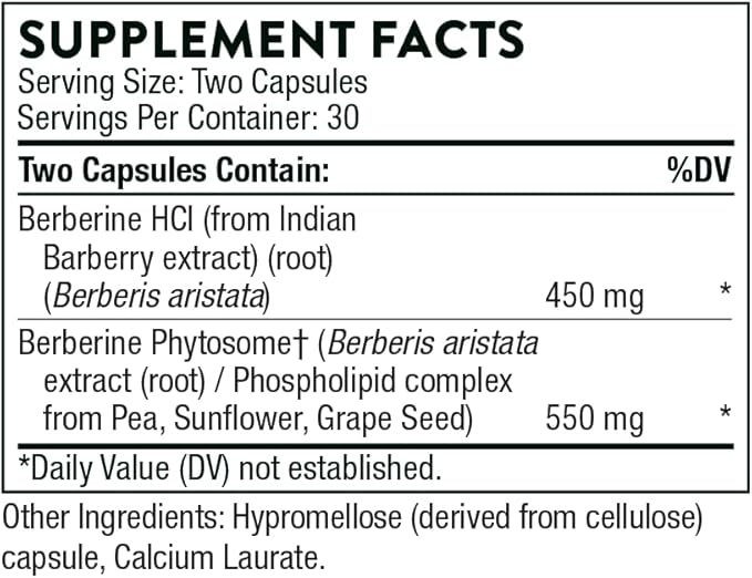 THORNE - Overall Wellness Bundle - Curcumin Phytosome &amp Berberine - 30 to 60 Servings