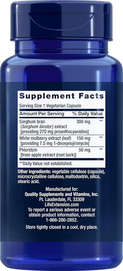 Life Extension Tri Sugar Shield 60 Vegetarian Capsules (Pack of 2)