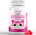 Kids Methylated Multivitamin Chewable Gummies MTHFR Supplement with L Methylfolate Magnesium Biotin Choline Inositol DHA TMG &amp Coq 10 Immune &amp Brain Support Strawberry Flavor 60 Ct