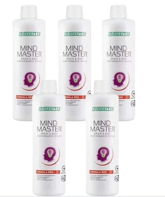 LR Health&ampBeauty Lifetakt Mind Master Formula Red Every Day Natural Treatment Women Men Set of 5-500 ml./16.9 fl.oz.