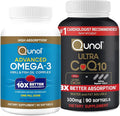 Omega-3 &amp CoQ10: Advanced Omega 3 90 Softgels &amp Ultra CoQ10 100mg 90 Softgels