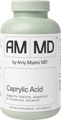 Amy Myers MD Caprylic Acid - Digestion Support Supplement for Intestinal Balance - Supports a Balanced Microbiome for Gut Health - Gluten-Free Dairy-Free &amp Non-Soy - 120 Capsules (60 Servings)