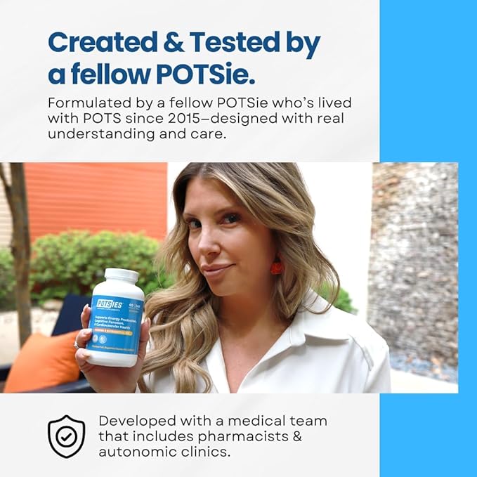 POTS Supplement Vitamin &amp Nutraceutical Mix Capsules for Pots Syndrome | POTS Management Essentials | 240 Capsules - 30 Day Supply
