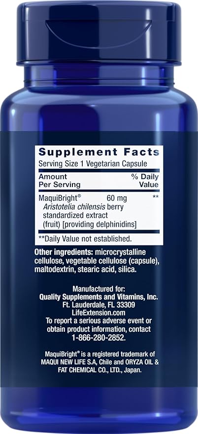 Life Extension Tear Support with MaquiBright 90 Vegetarian Capsules