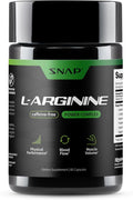 Snap Supplements L-Arginine Capsules with L-Citrulline and 3 Forms of L-Arginine to Support Healthy Circulation Nitric Oxide &amp Exercise Performance 60 Vegan Capsules (30-Day Supply)