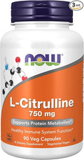 NOW Foods CITRULLINE 750MG 90 VCAPS