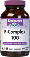 Bluebonnet Nutrition B Complex Complete Full Spectrum Vitamin B6 B12 Biotin Folate Vegan Vegetarian Gluten Soy &amp Milk Free Kosher 100 Count