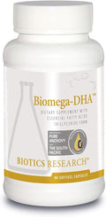 Biotics Research Biomega DHA Fish Oil 600 mg DHA Supports Learning and Memory Fetal Brain Vitamins 90 Softgel Capsules