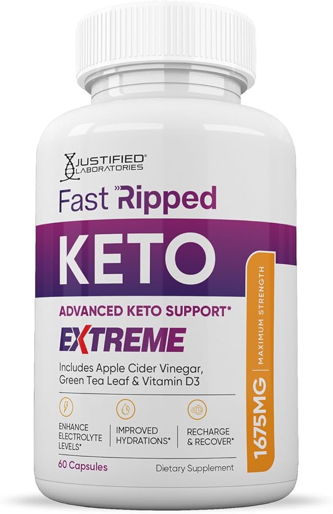 (5 Pack) Fast Ripped Keto ACV Extreme Pills 1675MG Keto Support Blend Capsule Alternative to Keto ACV Gummies Formulated Apple Cider Vinegar Extra Virgin Olive Oil Powder Green Tea Leaf 300 Capsules