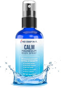 No Crap In It Calm Magnesium Spray Triple Magnesium Power: All Natural Magnesium Chloride Glycinate Sulfate-4oz