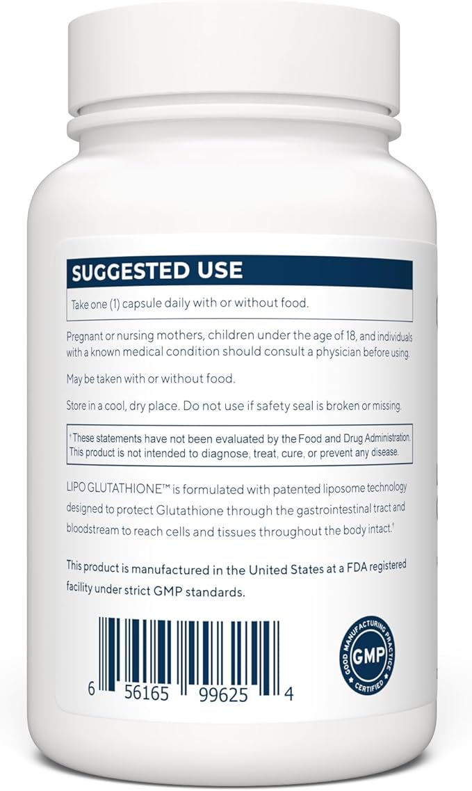 Renue By Science Glutathione | High Strength Supplement | 90 Liposomal Capsules - 130mg Glutathione per Serving | | Non-GMO | Made in The USA &amp Third-Party Tested